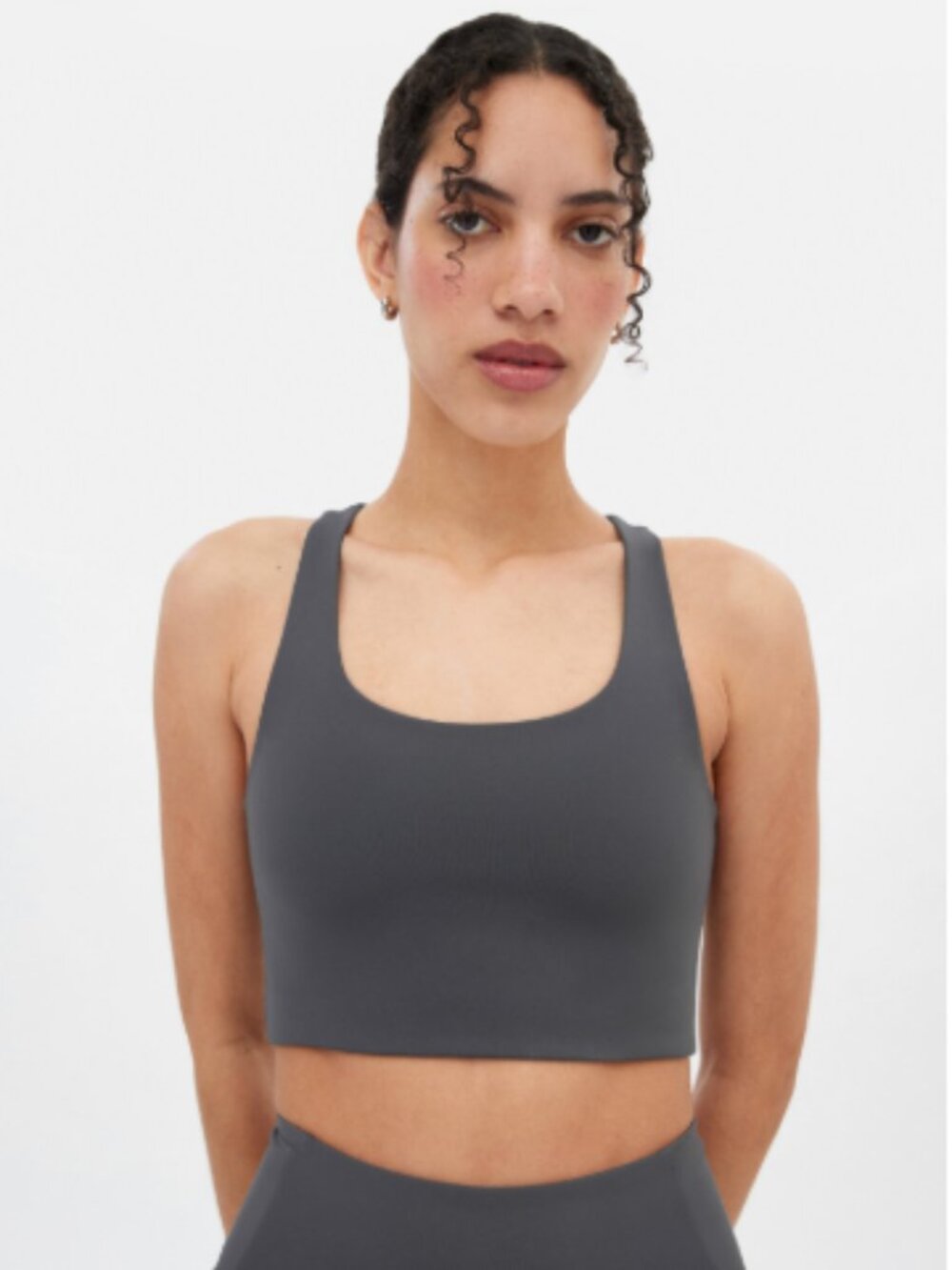 Girlfriend Collective Paloma Racerback Bra (M, Moon)